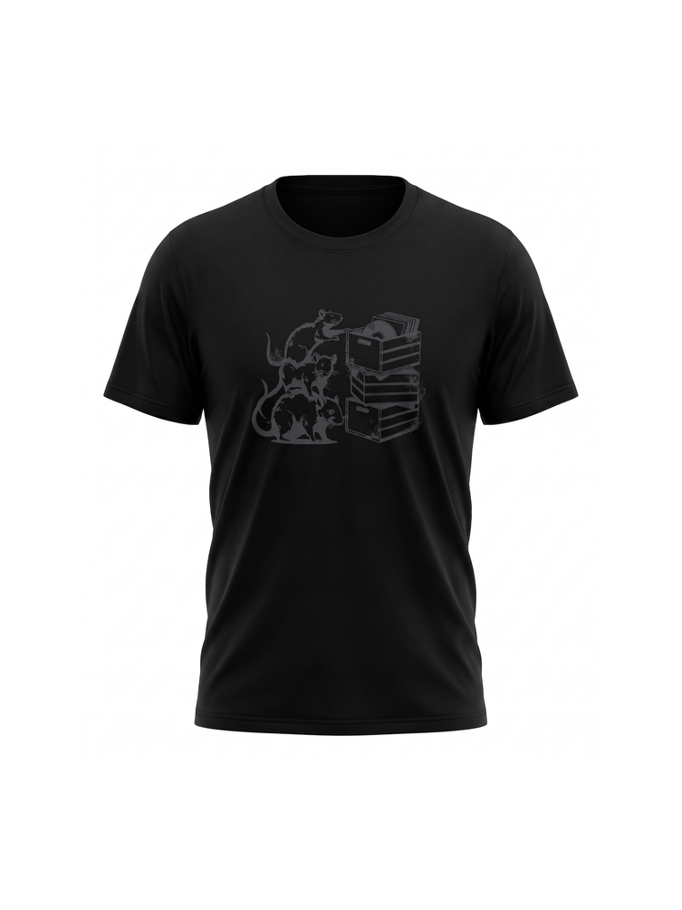 Unisex Record Rats Street Art T-Shirt